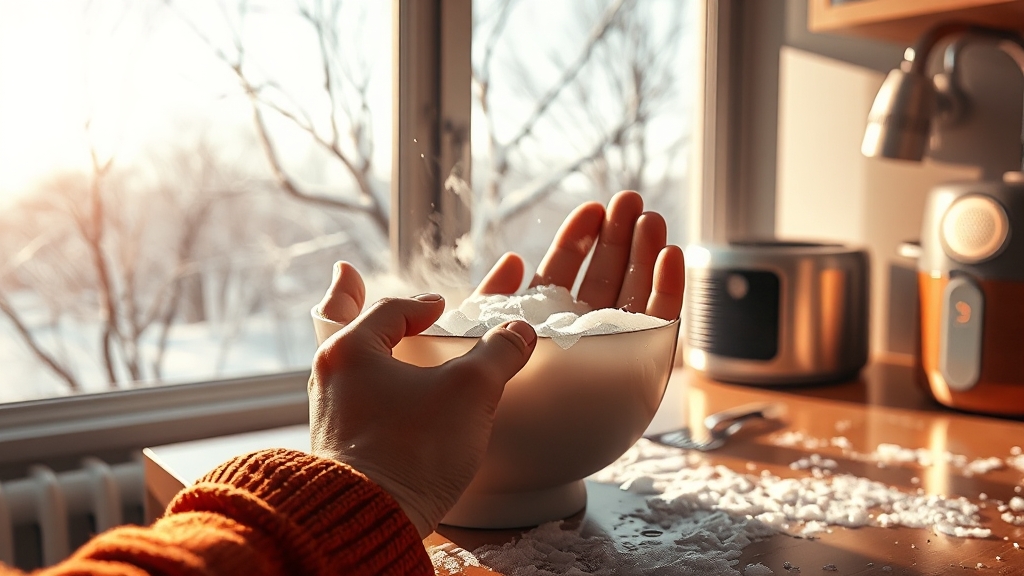 손끝 갈라짐 유발 환경 요인 (realistic 스타일)