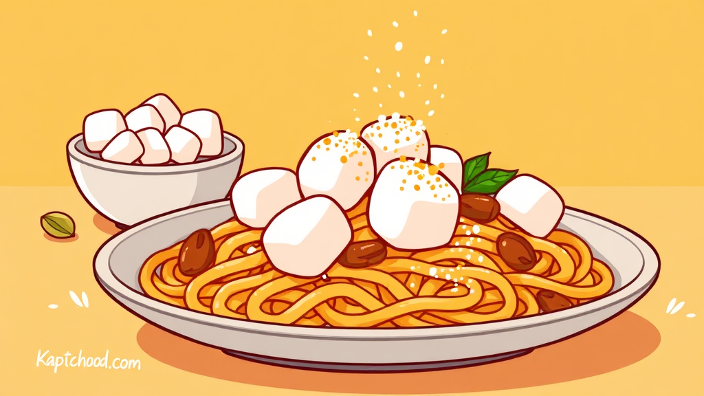 두쫀쿠 핵심 재료 & 대체재 (cartoon 스타일)