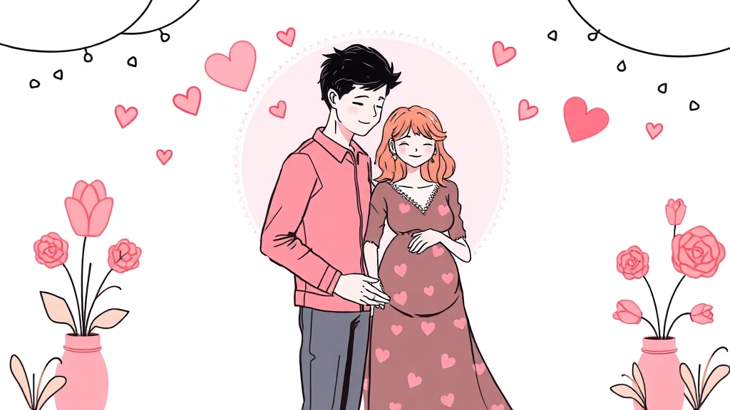 28기 혼전임신 논란 개요 (illustration 스타일)