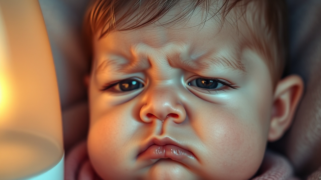 아기 코막힘, 왜 생길까요? (realistic 스타일)