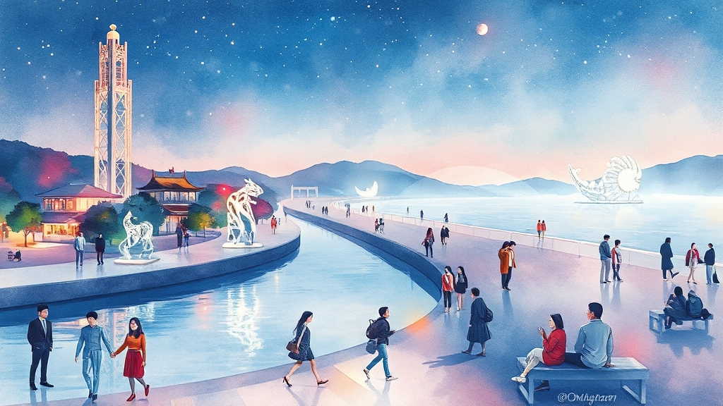 주변 관광 명소, 어디를 가볼까? (watercolor 스타일)