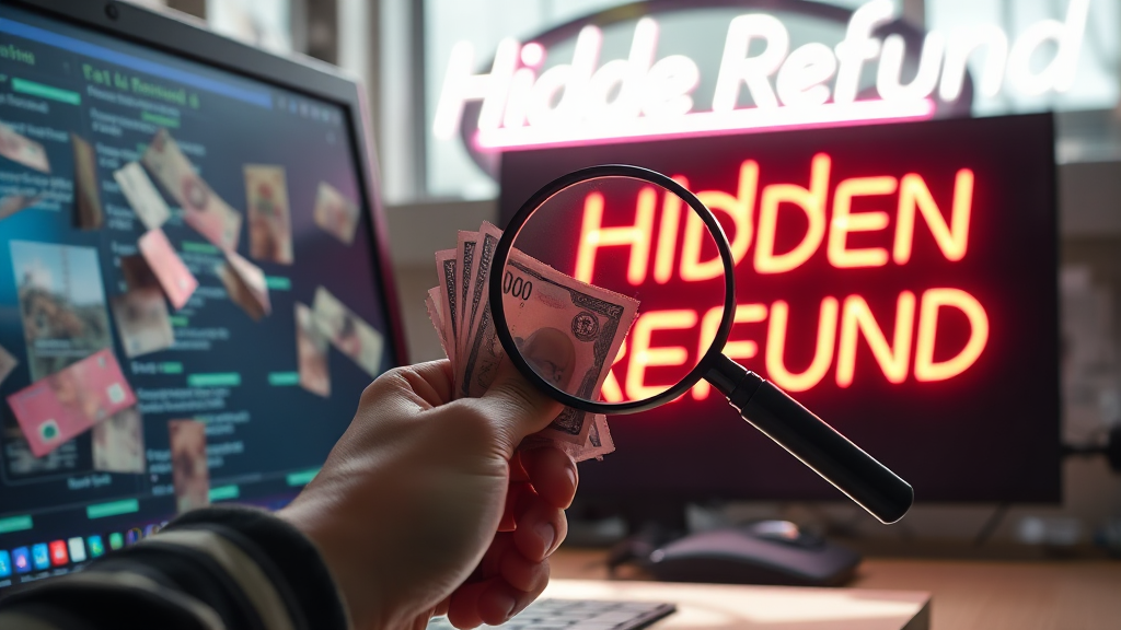 간편한 환급금 조회 방법 (realistic 스타일)