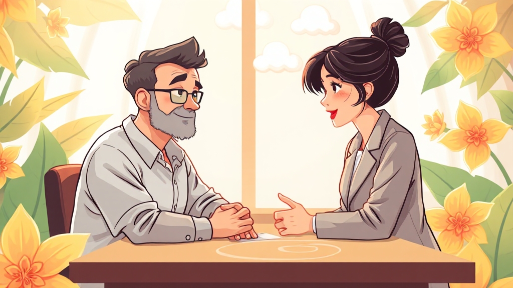 전문가 상담, 왜 필요할까요? (cartoon 스타일)