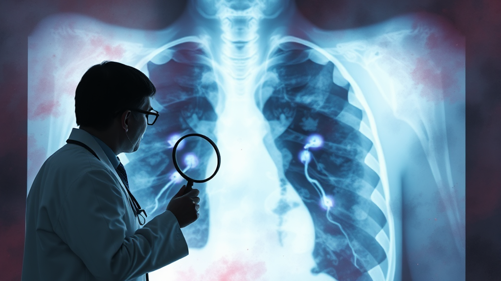 폐결절, 왜 생길까요? (watercolor 스타일)