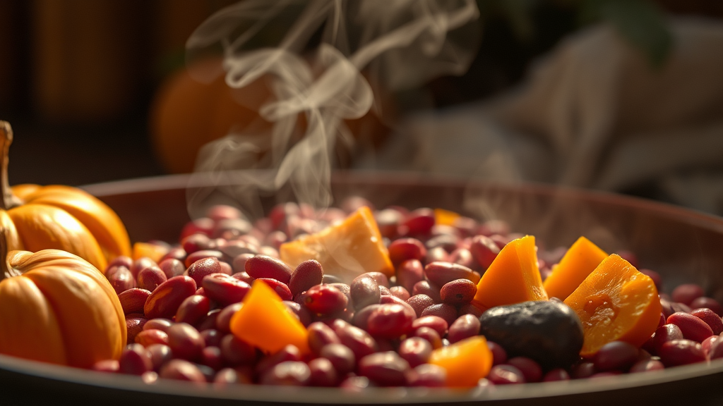 호박팥차, 무엇이 특별할까? (realistic 스타일)