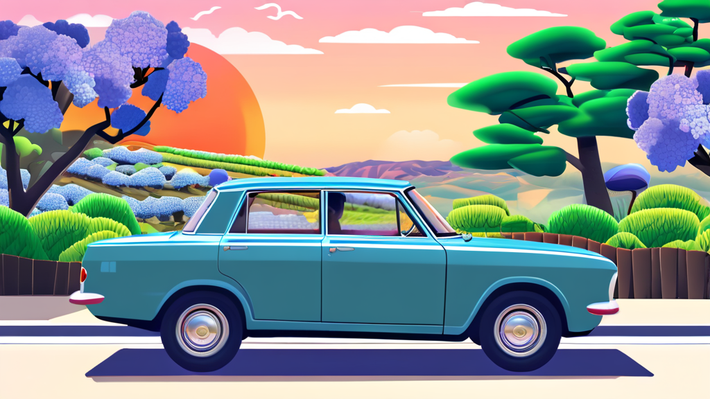 지역 축제와 렌터카 할인: 완벽한 만남 (illustration 스타일)