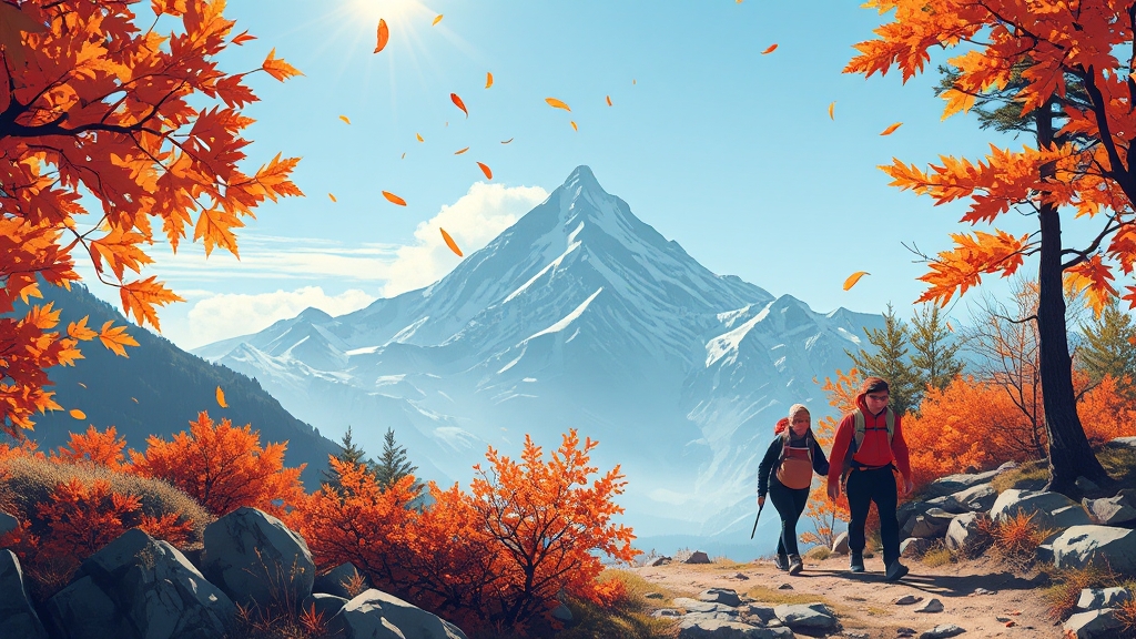 전국 명산, 단풍 예상 시기는? (illustration 스타일)