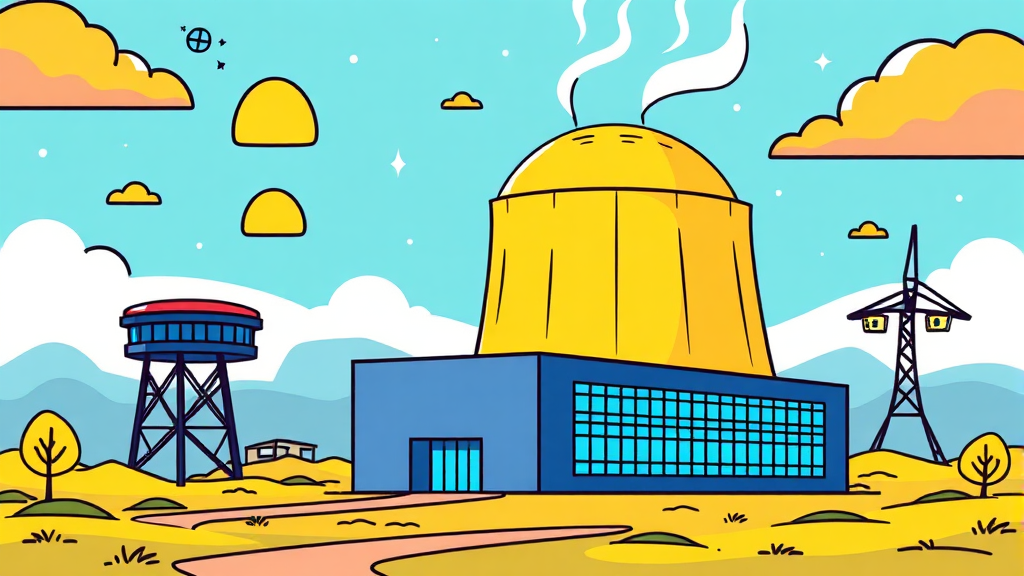 주요 원자력 발전 관련 기업 심층 분석 (cartoon 스타일)