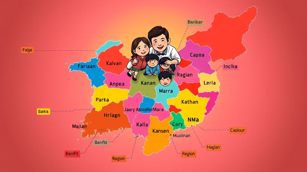 지역별 다자녀 카드 비교 (popart 스타일)