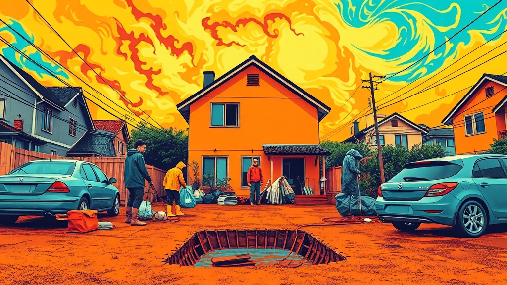 태풍 대비 실용적 가이드 (popart 스타일)