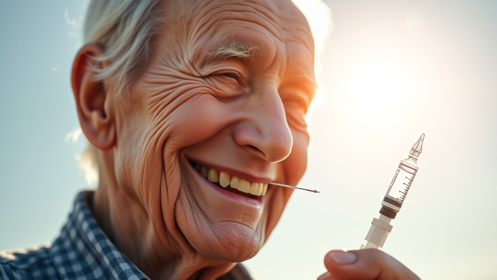 2026년 65세 이상 어르신 폐렴 주사 무료 지원 대상자는 누구인가? (realistic 스타일)