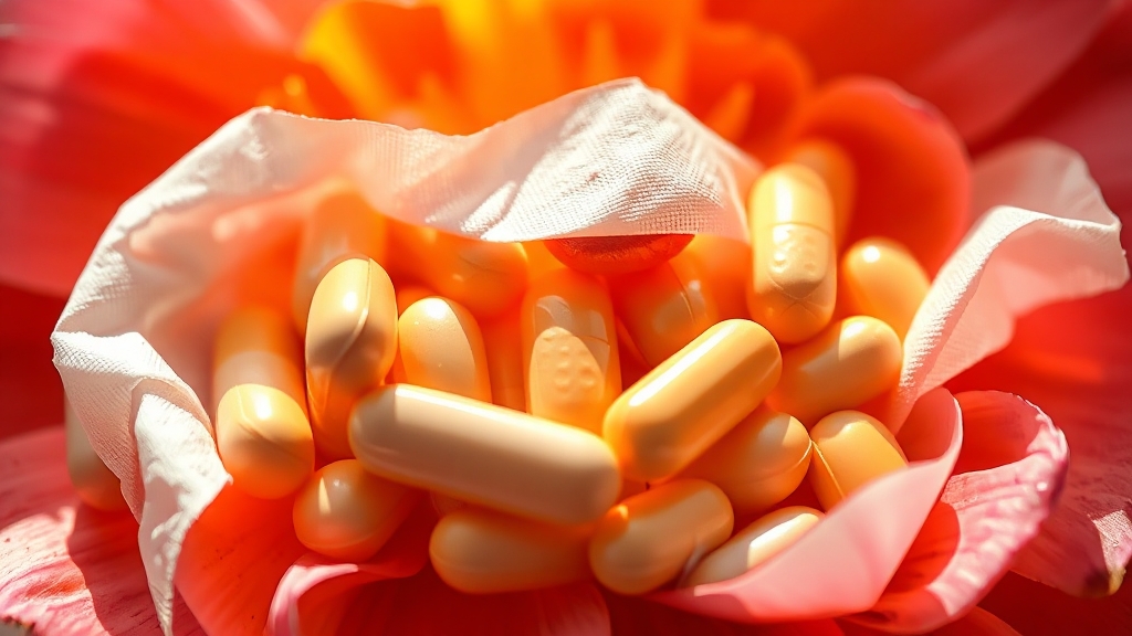 브로멜라인과 퀘르세틴 (realistic 스타일)