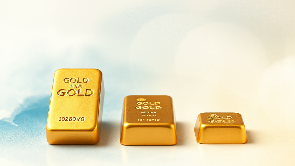 금 투자, 1kg 골드바가 답일까? (watercolor 스타일)