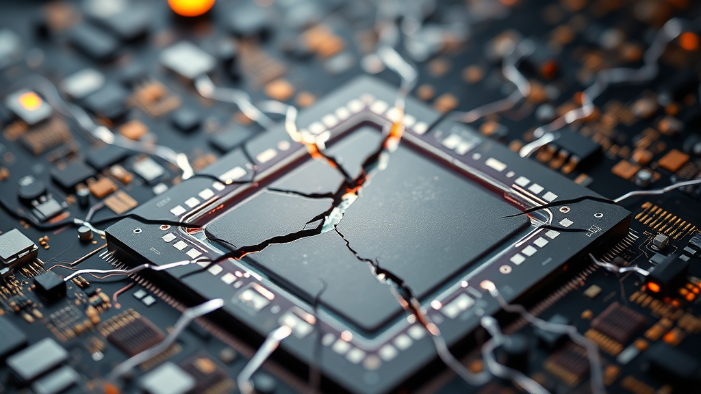 글로벌 기술 경쟁 심화: 중국의 부상과 미국의 견제 (realistic 스타일)