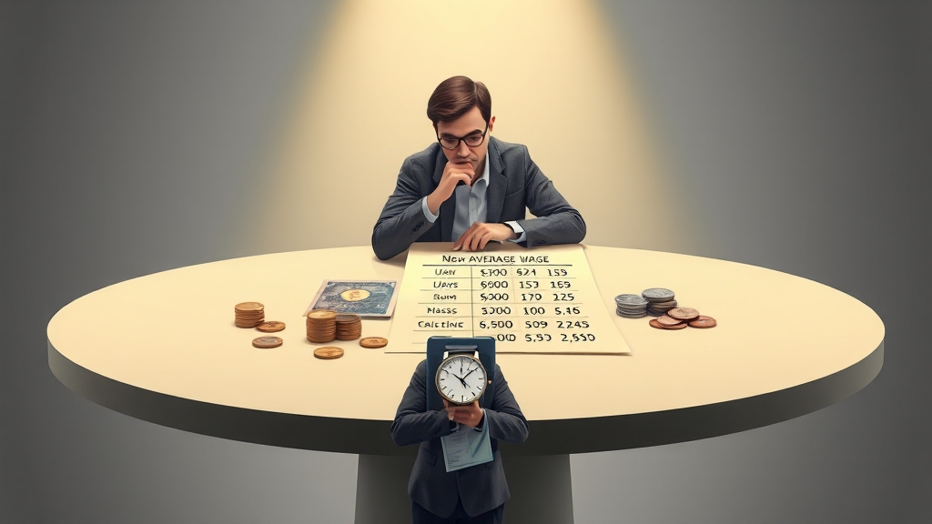 평균임금, 왜 중요할까? (realistic 스타일)
