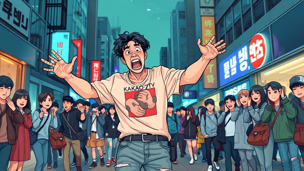 방송 속 엄준식 (illustration 스타일)