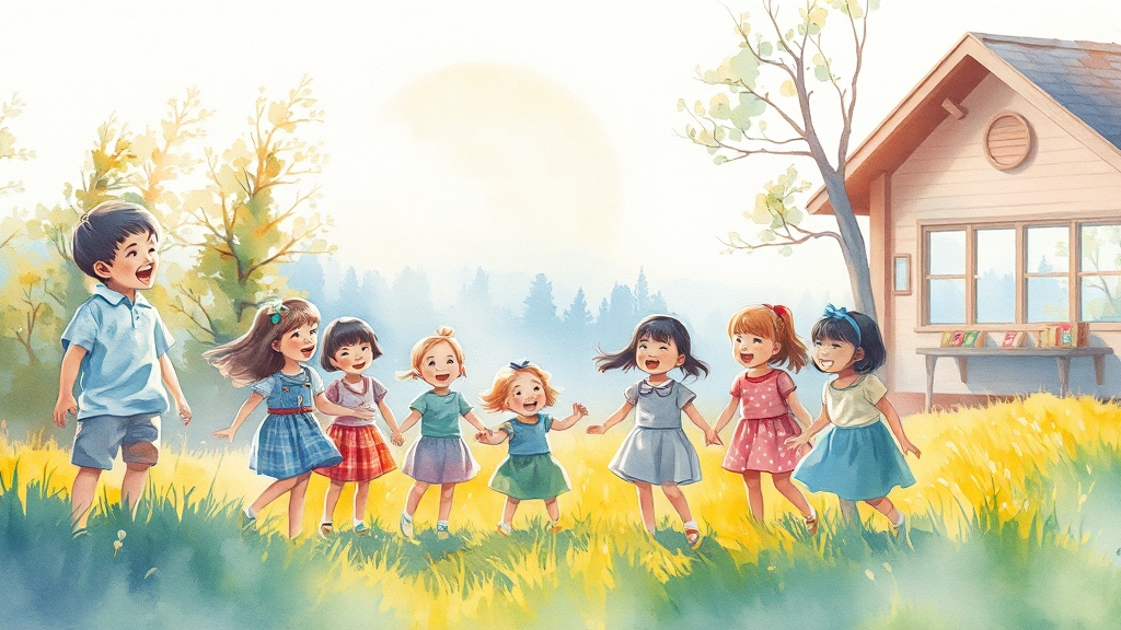 무상교육, 왜 중요할까요? (watercolor 스타일)