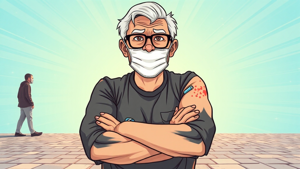 접종 전후 주의사항 및 동시 접종 (cartoon 스타일)