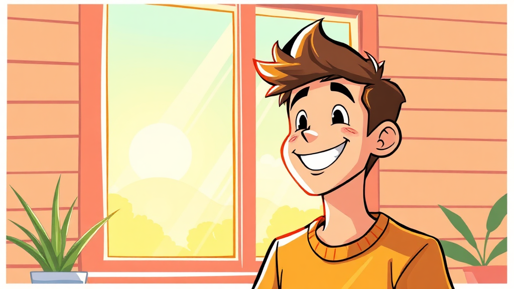 청년 월세 지원 상시화 (cartoon 스타일)