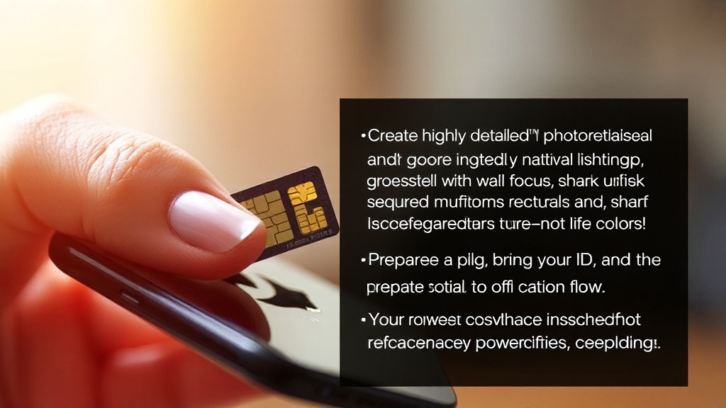 유심 교체 전, 이것만은 꼭! (realistic 스타일)