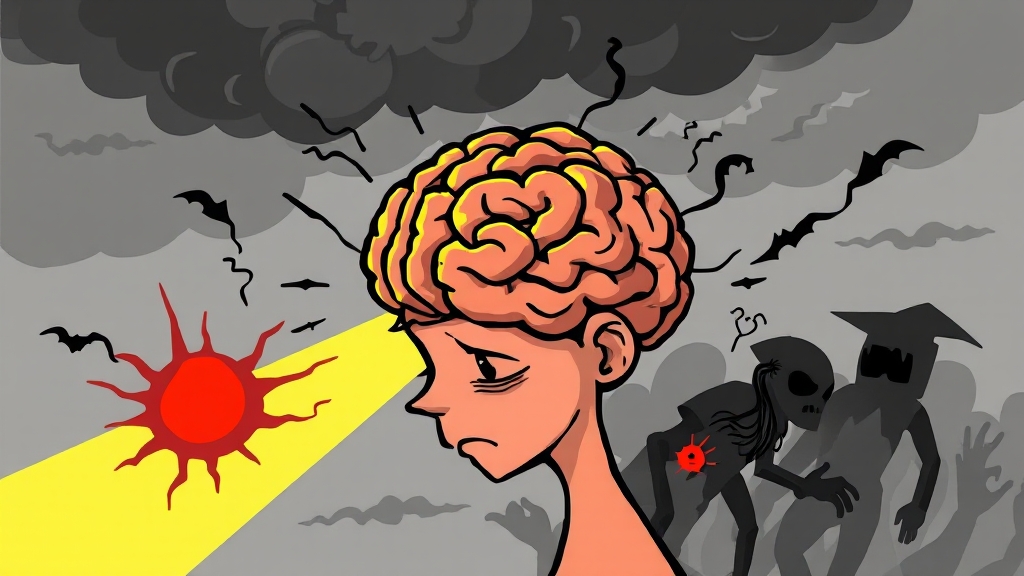 청소년 우울증, 왜 흔할까? (cartoon 스타일)