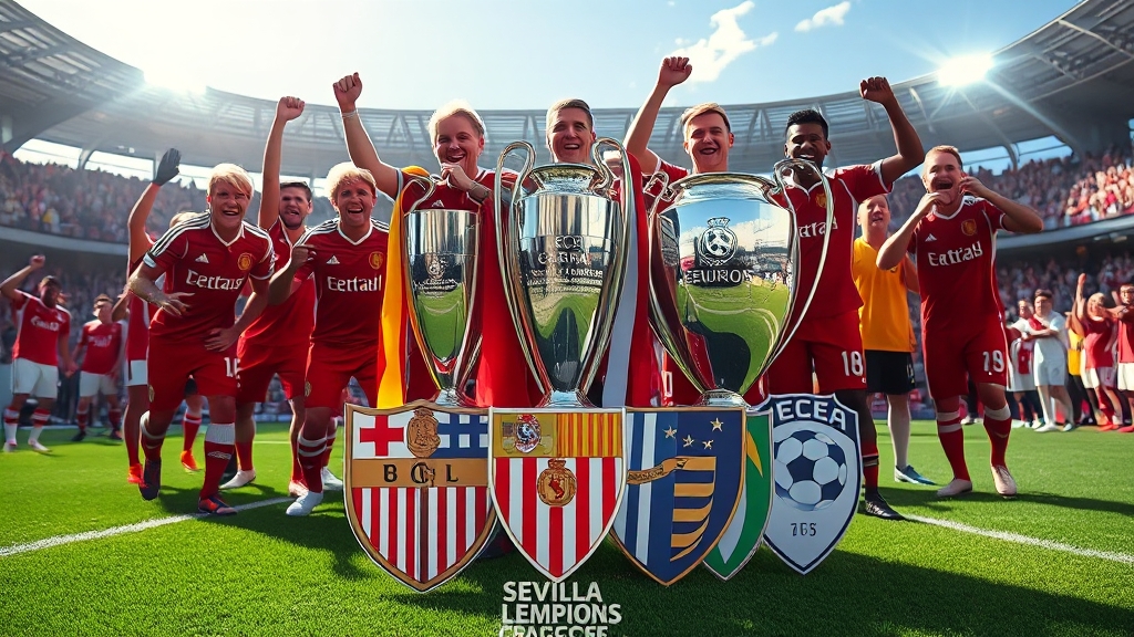 유로파 리그 역대 우승팀 연도별 정리 (realistic 스타일)