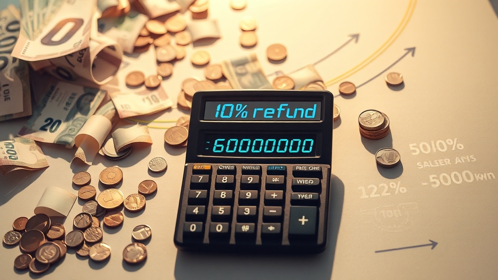 환급액 계산 방법 (realistic 스타일)