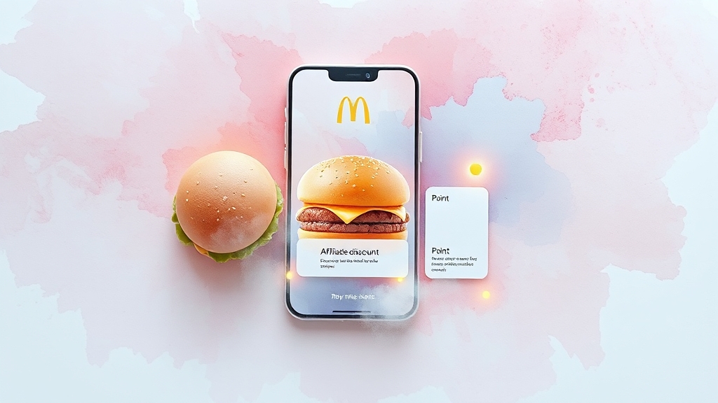 맥도날드 제휴 할인 & 멤버십 (watercolor 스타일)