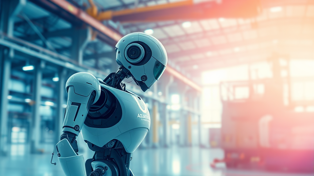 AJ네트웍스, 렌탈 넘어 로봇 투자 (watercolor 스타일)