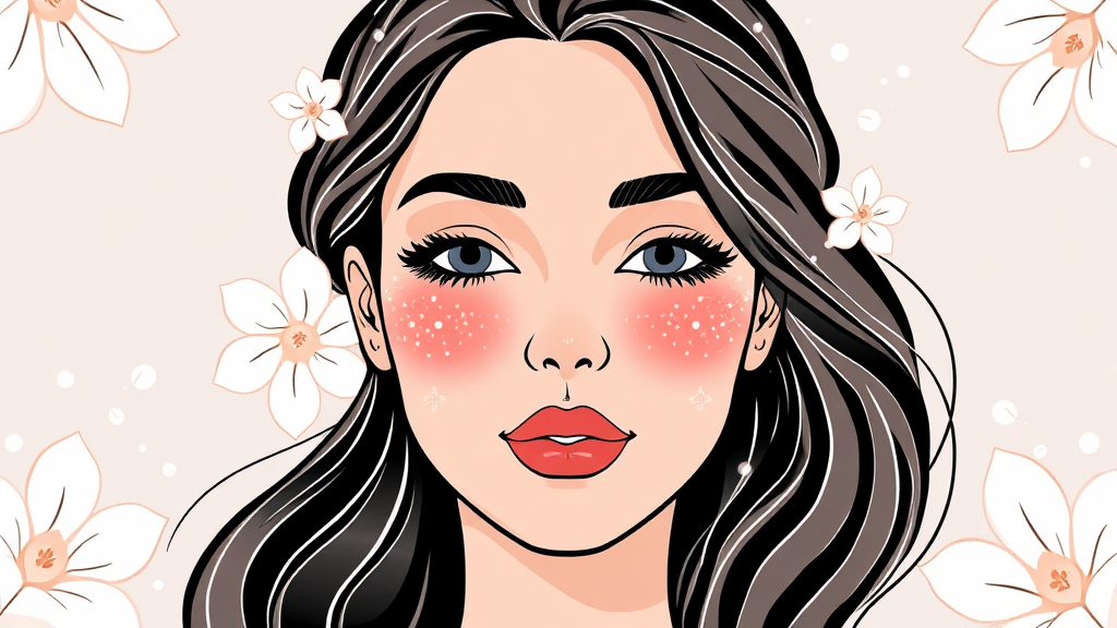 멜라논 크림으로 맑고 깨끗한 피부 되찾기 (illustration 스타일)