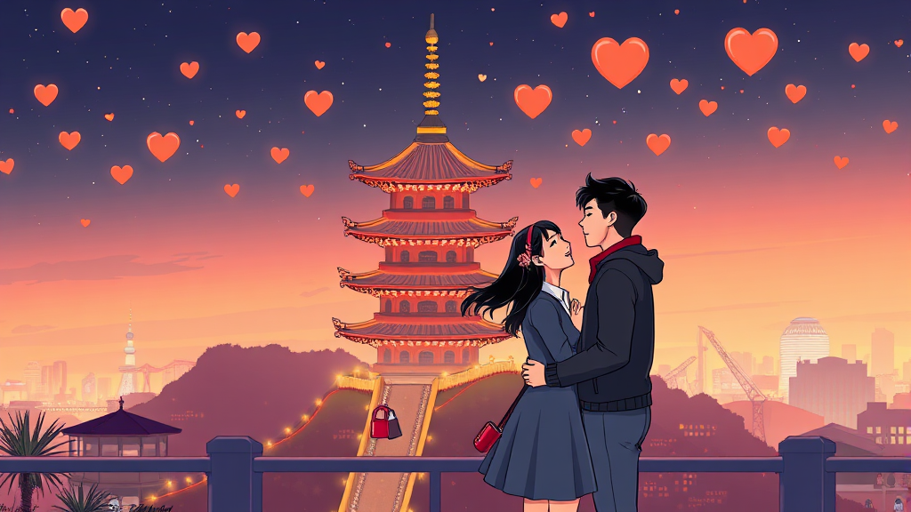 남산 즐길 거리: 남산타워 (illustration 스타일)