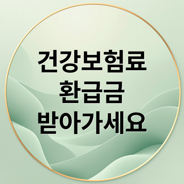 건강보험료
환급금
받아가세요 (건강보험료)