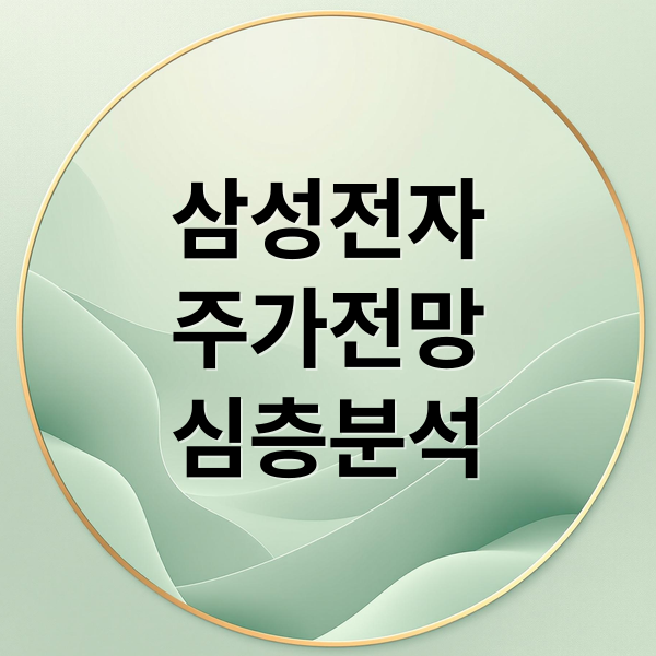 삼성전자
주가전망
심층분석 (삼성전자 주가 전망)