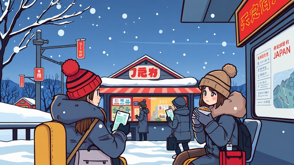 2박 3일 일본 겨울 여행 완벽 가이드: 온천, 미식, 절경 & 경비 절약 꿀팁 (2026 최신) 7 2박 3일 경비 절약 꿀팁 (cartoon 스타일)