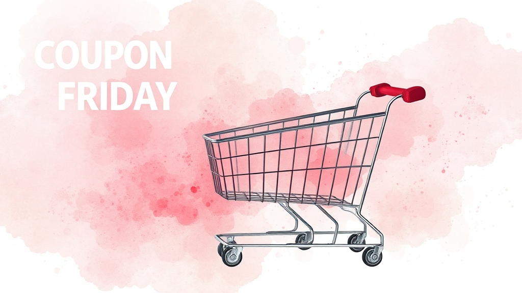 쿠폰 활용 황금 꿀팁 (watercolor 스타일)