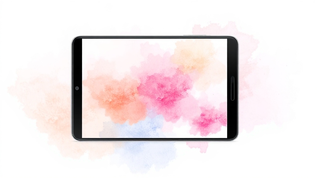 플립7, 512GB 선택 이유 (watercolor 스타일)