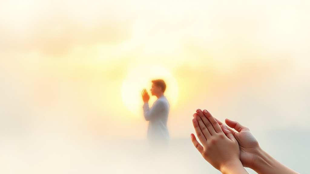 사순절의 주요 실천 방법: 금식, 기도, 절제 (watercolor 스타일)