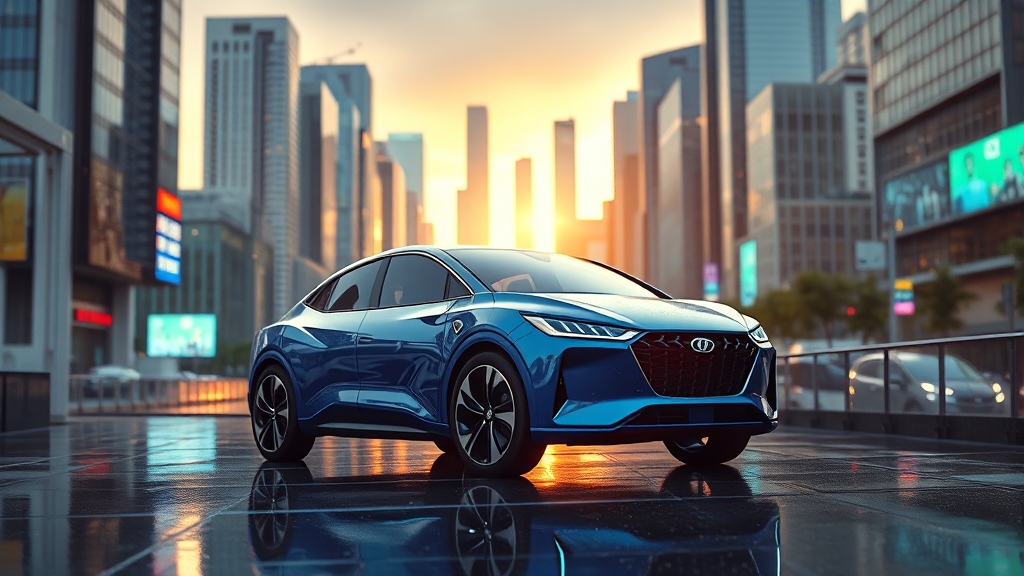 하이브리드 미래 기술 & 발전 방향 (realistic 스타일)