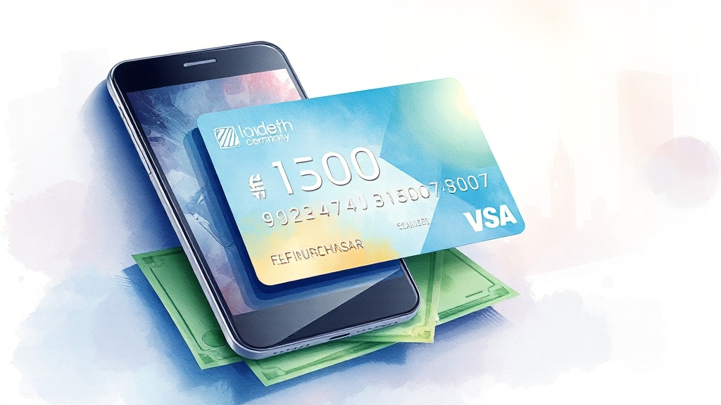 통신비 할인카드 종류 (watercolor 스타일)