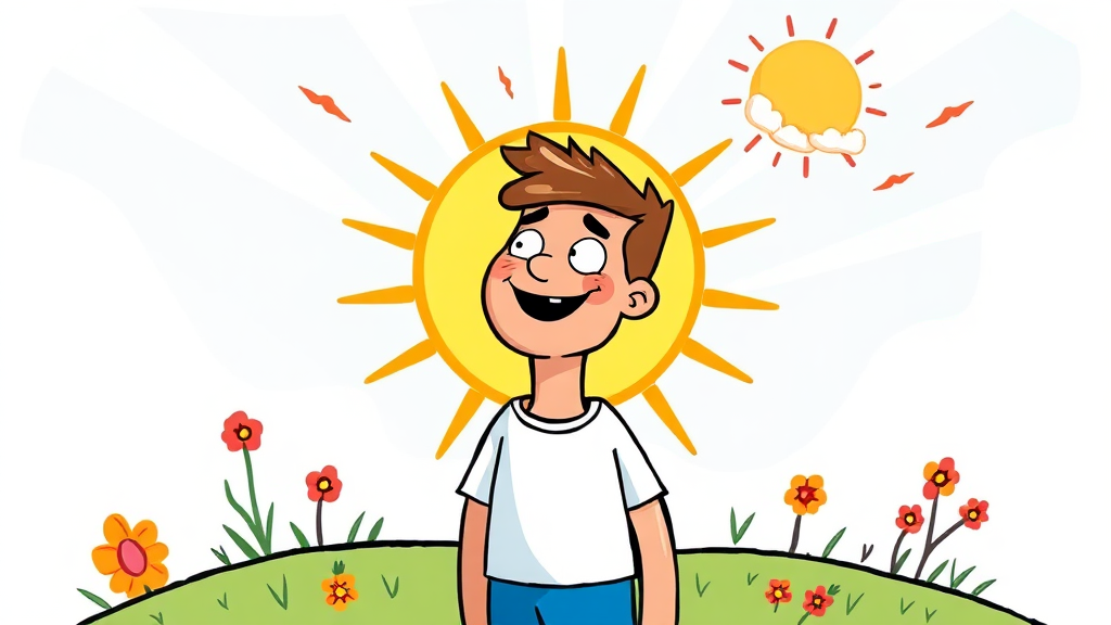 비타민 D 섭취 후 경험하는 놀라운 변화들 (cartoon 스타일)