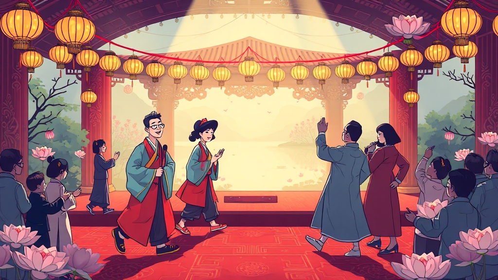 초대가수 라인업 (cartoon 스타일)