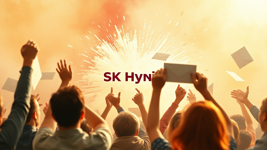 역대급 성과급 지급 결정 (watercolor 스타일)