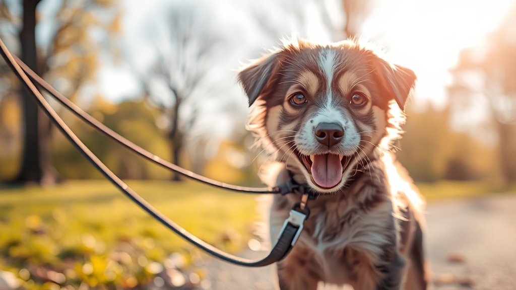 산책, 왜 힘들까? 어려움과 해결 필요성 (realistic 스타일)