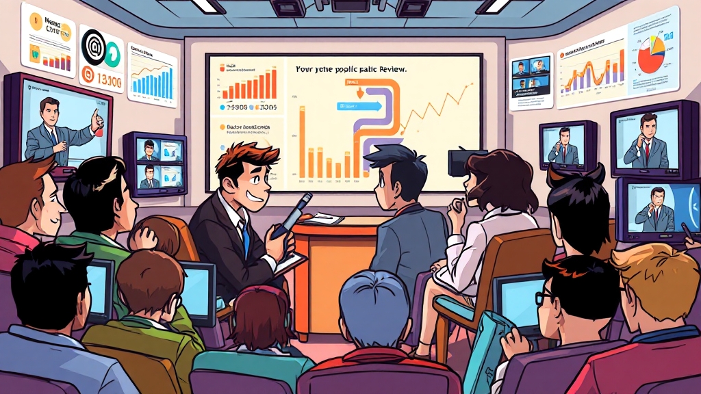 TV토론 시청 방법 및 주의사항 (cartoon 스타일)