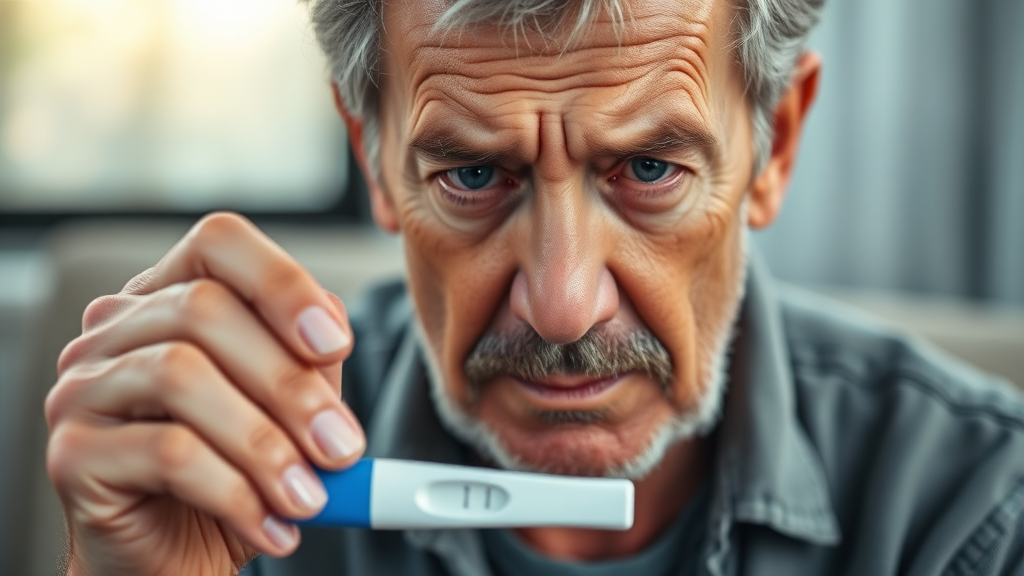 남성 갱년기 테스트기 (realistic 스타일)