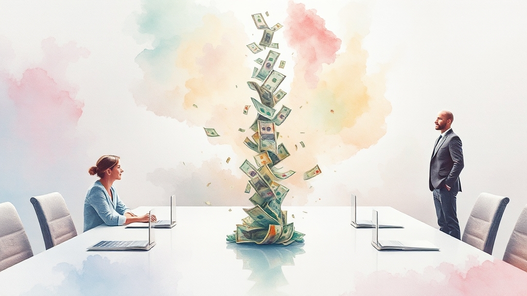 ISA 계좌 세금 혜택 (watercolor 스타일)