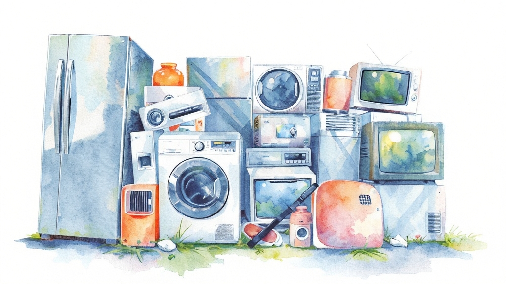 수거 가능 품목 & 제외 품목 (watercolor 스타일)