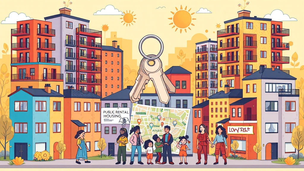 공공임대주택 종류별 특징 비교 (cartoon 스타일)