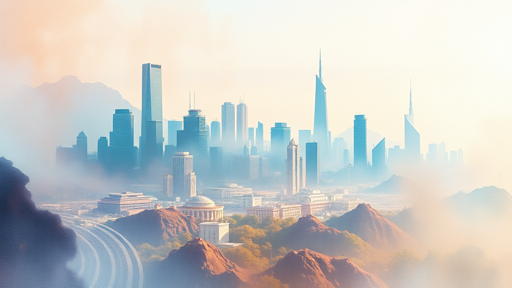 AI 특화도시, 우리의 삶을 어떻게 바꿀까? 기술 적용 분야와 기대 효과 (watercolor 스타일)