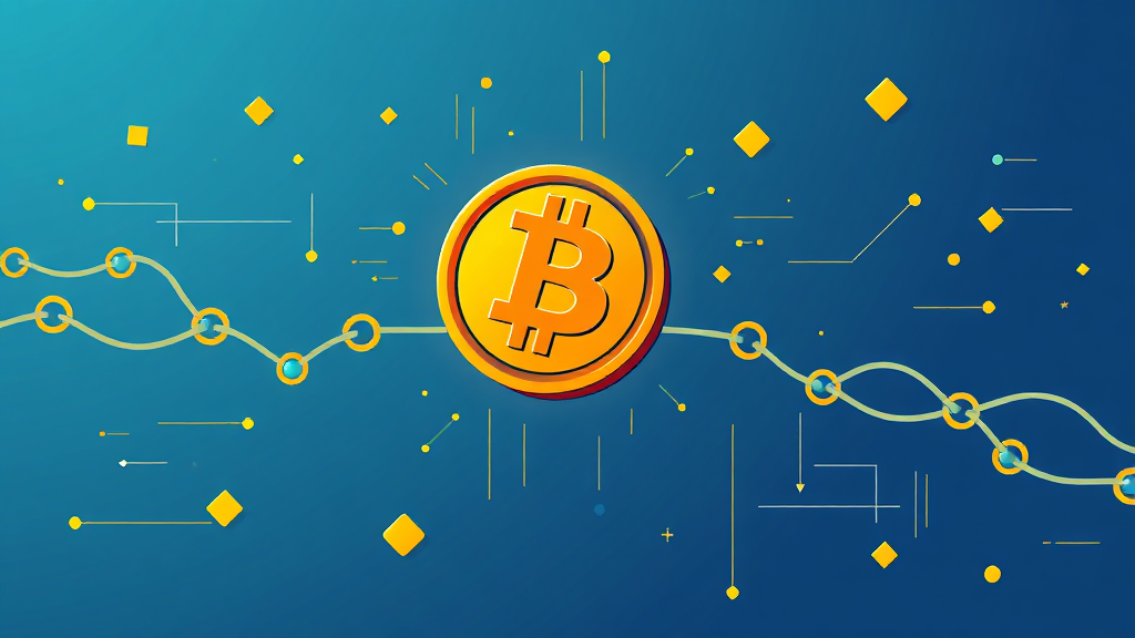 비트코인과 블록체인의 작동 원리 (illustration 스타일)